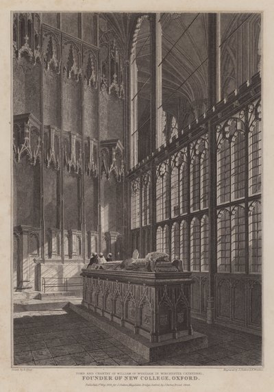 Tomb and Chantry of William of Wykeham, Founder of New College, Oxford, in Winchester Cathedral by R. (after) Essex