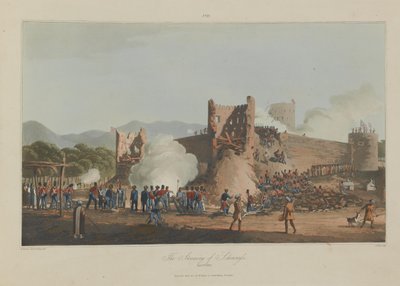 The Storming of Schinaass, Jan 3rd 1810 by R. (after) Temple