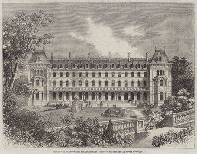 Hotel and Hydropathic Establishment About to be Erected at Upper Norwood by R. Dudley