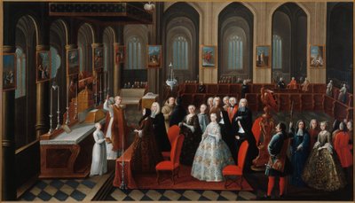 Golden Wedding of M. and Mme Robinet de Pontagny, in 1742 by R. Huet