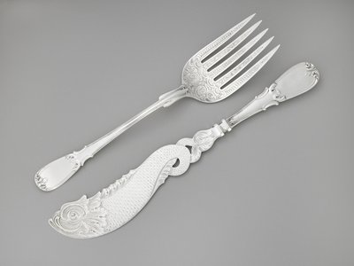 Fish Fork and Knife, c. 1835-1845 by R. and W. Wilson
