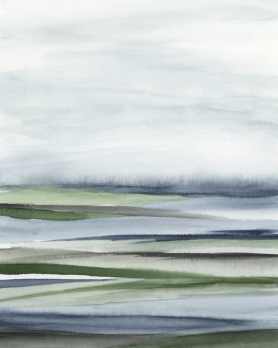 Serene Layered Landscape by Rachel Elise