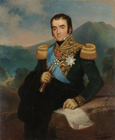 Posthumous Portrait of Herman Willem Daendels by Raden Saleh