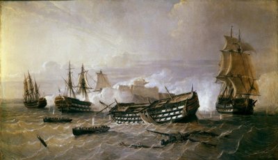 Defense of the Havana Promontory in 1762 by Rafael Monleon y Torres