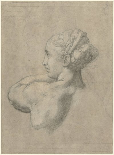 Study of the Head and Left Shoulder of a Woman by Rafaël