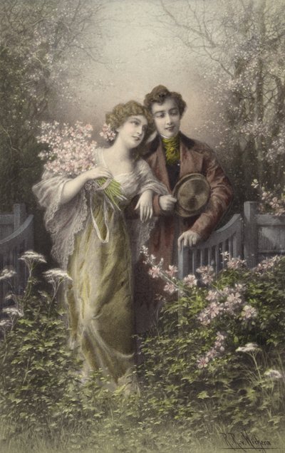 Couple with Blossom by Raimund Ritter Von Brennerstein Wichera