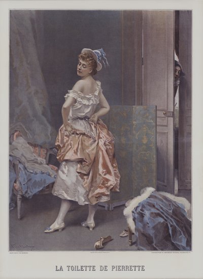 La Toilette de Pierrette by Raimundo de Madrazo y Garreta