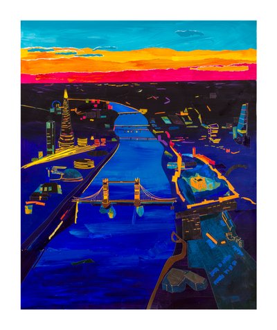 Sunset over London, 2020 by Raina Goran