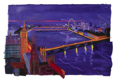Westminster at Night, 2022 by Raina Goran