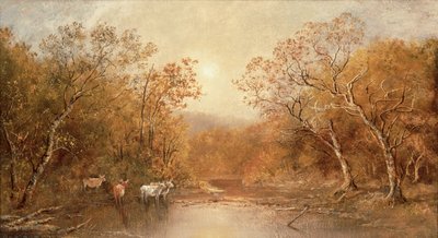Landscape with Cows by Ralph Albert Blakelock