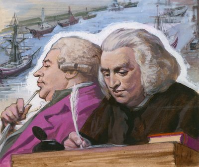 Dr Johnson and Boswell on Their Trip to the Western Isles by Ralph Bruce