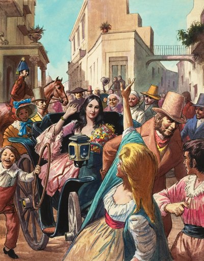 Maria Malibran Visiting Lucca in Italy by Ralph Bruce