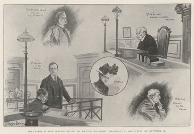 The Charge of High Treason against Dr Krause, his Second Appearance at Bow Street, on 10 September by Ralph Cleaver