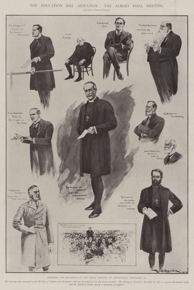 The Education Bill Agitation, the Albert Hall Meeting by Ralph Cleaver