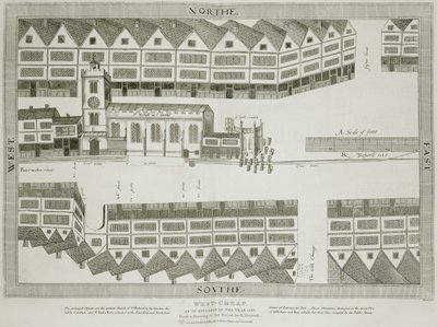 West Cheap as it Appeared in the Year 1585 (Engraved by Bartholemew Howlett) by Ralph Treswell