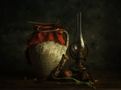 Rustic Kitchen Still Life by Ramiz Sahin