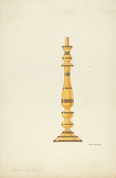 Candlestick by Randolph F. Miller and Cornelius Christoffels