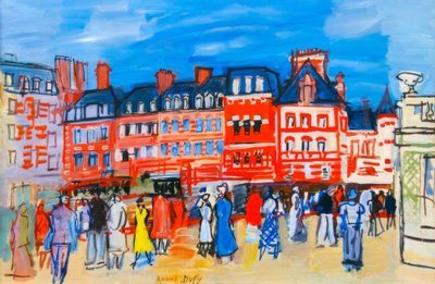 Houses in Trouville by Raoul Dufy