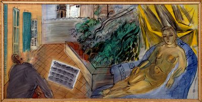 Nude to the Patio by Raoul Dufy