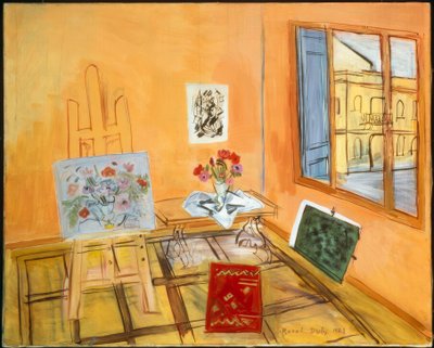 Studio with Bouquet by Raoul Dufy