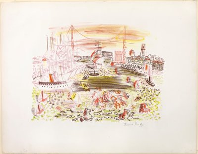 View of Marseille (The Port) by Raoul Dufy