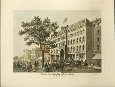 Washington Street between State and Dearborn, Chicago, Showing Crosby
