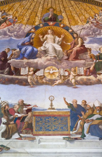 Disputation of the Holy Sacrament by Raphael (1483 1520)