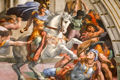 Expulsion of Heliodorus from the Temple (fresco) by Raphael