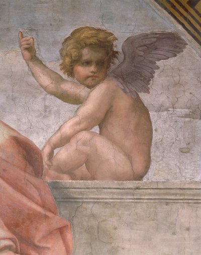 Putto Portraying Faith (Detail) by Raphael (1483 1520)