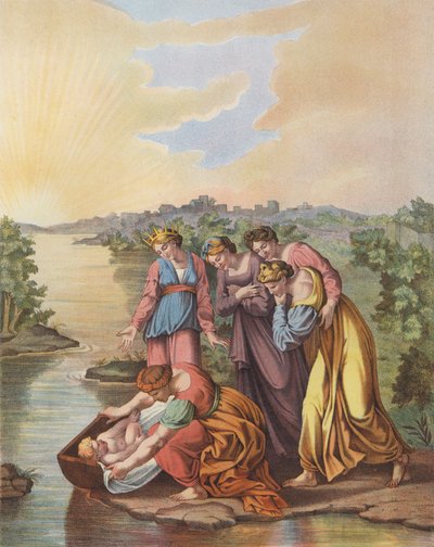 Moses is Rescued from the Waters of the Nile by after Raphael