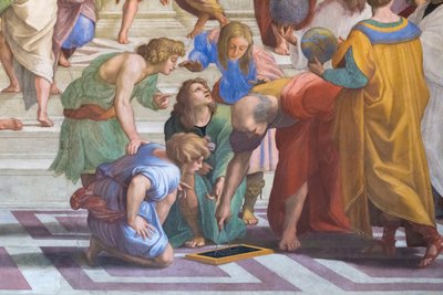 Euclid or Archimedes (detail from the School of Athens) by Raphael (1483 1520)