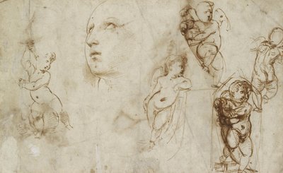 Various Studies, chiefly for the Borghese-Beckford St Catherine by Raphael