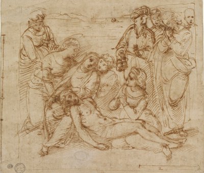 The Lamentation (study for the Entombment of Christ), early 16th century by Raphael