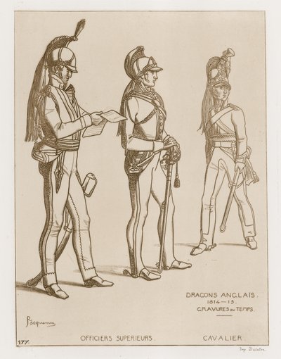 English Dragoons, 1814-15 by Raphael Jacquemin
