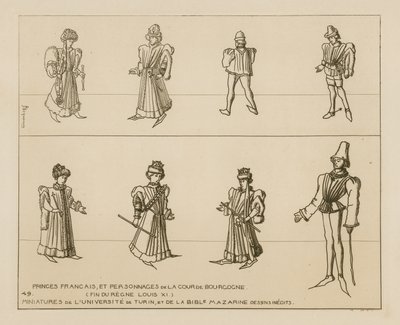 French princes and characters of the Burgundian court by Raphael Jacquemin