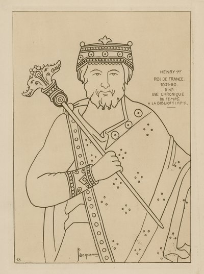 Henry I, King of France, 1031-1060 by Raphael Jacquemin