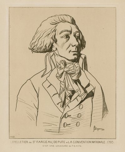 Louis-Michel le Peletier, Deputy of the National Convention by Raphael Jacquemin