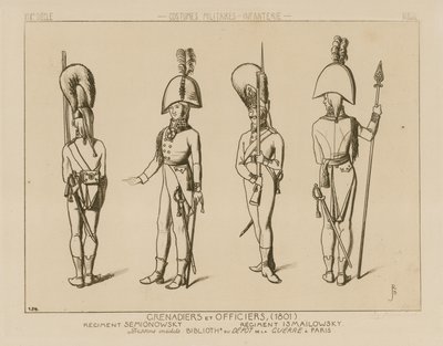 Russian Grenadiers and Officers by Raphael Jacquemin