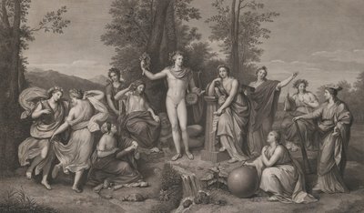 Apollo and the Muses on Parnassus, 1784 by Raphael Morghen