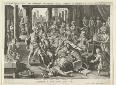 Death is Bitter for the Rich by Raphaël Sadeler (I)
