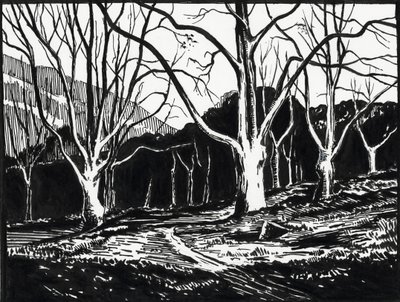 Forest in Winter by Raymond Bonnefon