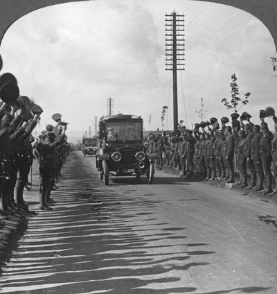 A Royal Visit to the Troops, Enthusiastic Welcome by the Canadians, World War I by Realistic Travels Publishers