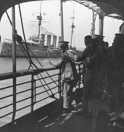 British Troops on a Troopship, World War I by Realistic Travels Publishers