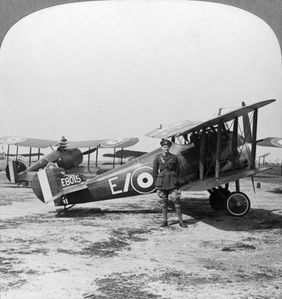 Sopwith Camel aircraft ready for a patrol over the German lines, World War I by Realistic Travels Publishers