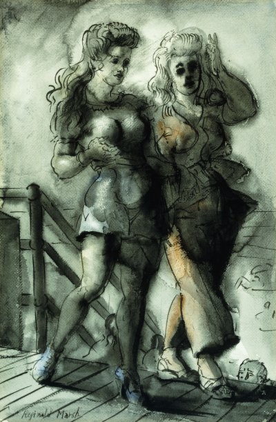 Boardwalk Beauties by Reginald Marsh