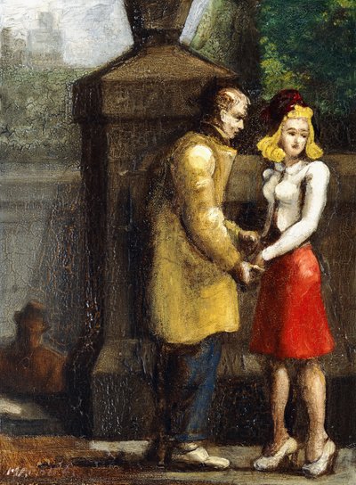 Doubtful Parting by Reginald Marsh