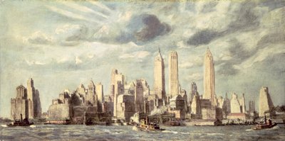 Lower Manhattan by Reginald Marsh