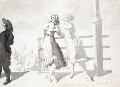 On the Boardwalk by Reginald Marsh