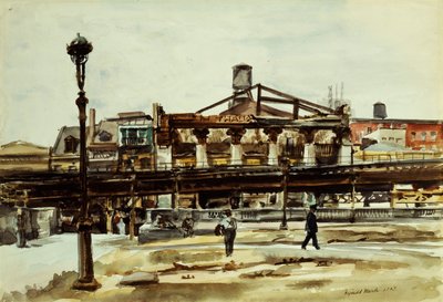 The El by Reginald Marsh