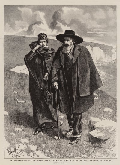 A Reminiscence, the Late Lord Tennyson and his Nurse on Freshwater Downs by Reginald Thomas Cleaver